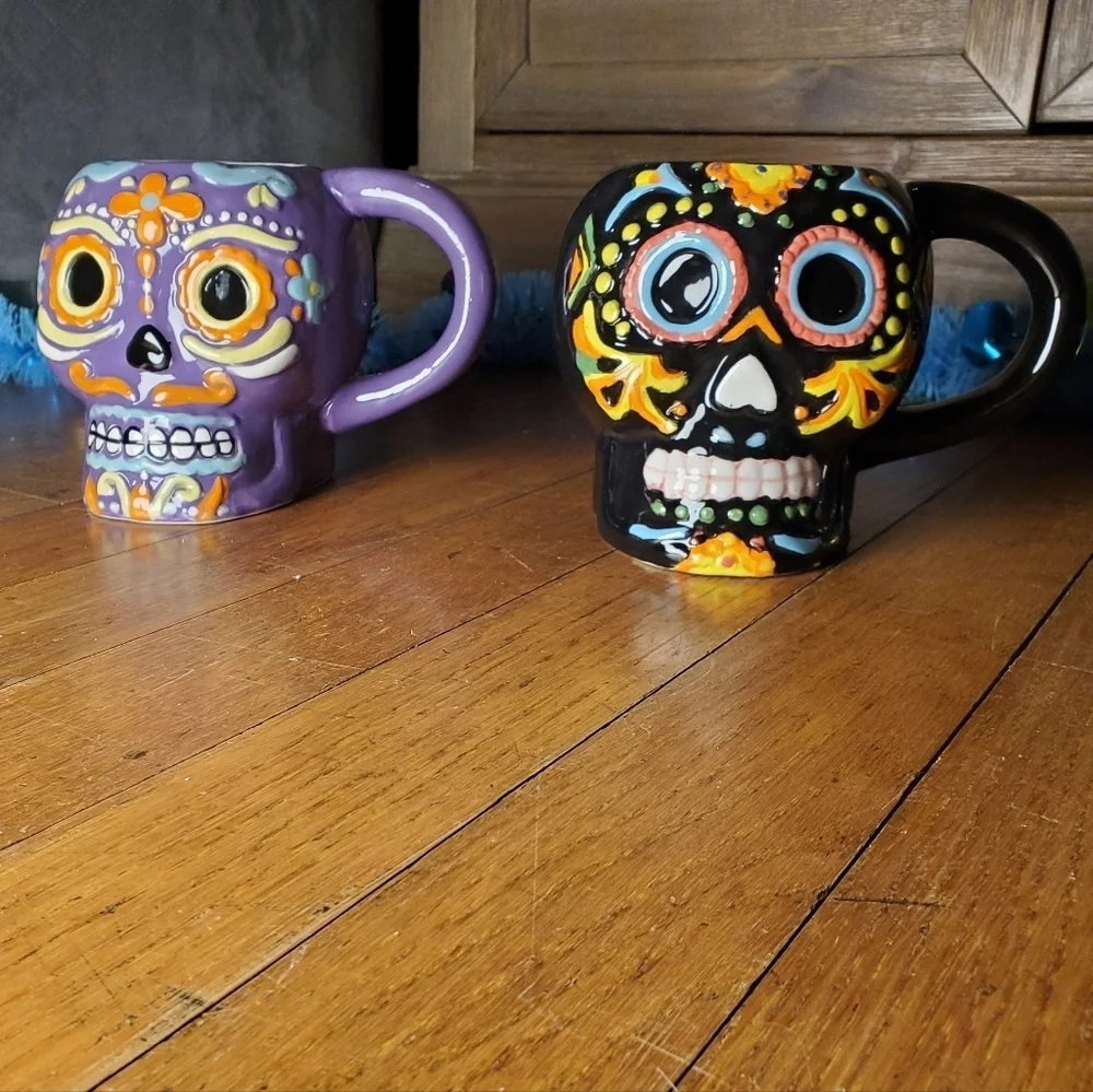 Day Of The Dead Sugar Skull Mugs